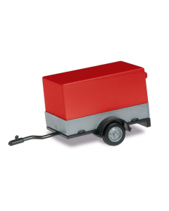 H0 Aanhanger (personenauto), rood Herpa 051576-004