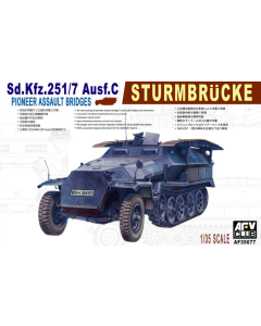 1/35 German Sd.Kfz. 251/7 Ausf.C "Sturmbrücke", inclusief Nederlandse decals (NL) AFV-Club 35077