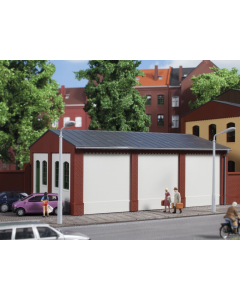 H0 Muur 2390F gestuct (wit), 8 stuks Auhagen 80717