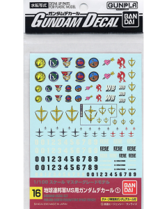 MG Gundam Decal #16: Multi Federation BANDAI 34134
