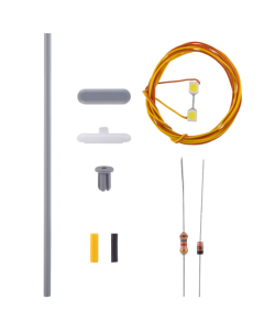 H0 Perronlamp met 2 witte LED's, bouwpakket Viessmann 6726