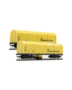 H0 AC Set Stofzuigerwagen + MLR-1 middenrailreinigingswagen (8830 + 9125), 3-rail wisselstroom LUX-Modellbau 9660