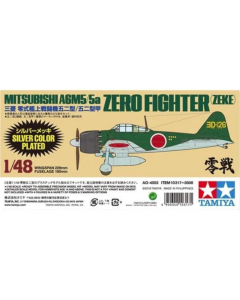 1/48 Mitsubishi A6M5 Zero (Zeke) Zilver mat - Tamiya 10317 Tamiya 10317