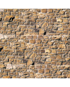 H0 Muurplaat Baksteen beige/bruin - Karton (25 x 12,5 cm), per stuk Vollmer 46036