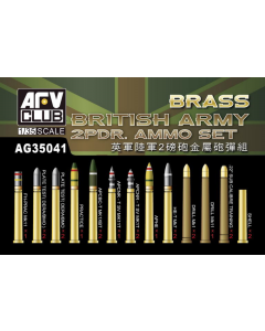 1/35 British Army 2Pdr. Ammo Set, WWII AFV-Club AG35041