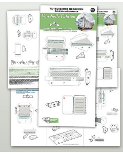 1/1250 Van Nelle Fabriek, Rotterdam (papieren bouwplaat) STRM 01009