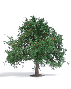 H0 Appelboom 75 mm, zomer Busch 3652