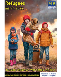 1/35 Refugees March 2022, Russian-Ukrainian War Series, No.5 Master Box 35228