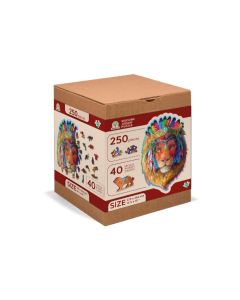 Houten legpuzzel - Mystieke Leeuw, 250 stukjes Wooden City HE0095L