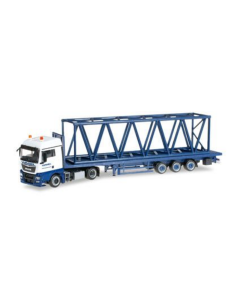 OUTLET - H0 MAN TGX XLX L.Fl. + Gittermast Wasel Herpa 304689