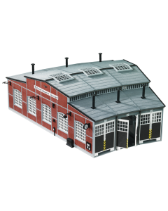 H0 Locomotief loods, rond Fleischmann 6476