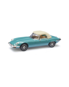 H0 Jaguar E-Type Cabrio gesloten, blauw Busch 9838120