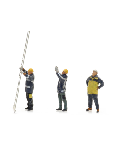 H0 NS baanwerkers vanaf 1990 met ladder, 3 figuren Artitec 5870009