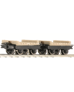 H0e Set Platte Wagens, 2-delig Roco 34607