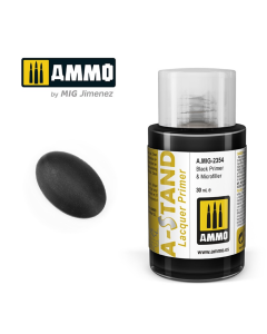 AMMO A-Stand Black Primer & Microfiller (Alclad ALC309) 30ml AMMO by Mig 2354
