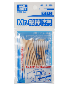 Mr. Cotton Swab Set Wooden Stick Type GT-118 Mr. Hobby GT118