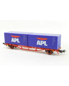 H0 Containerwagen 2x20ft, DB Cargo, APL VI Piko 57759