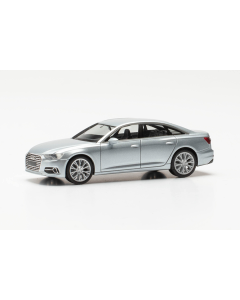H0 Audi A6 sedan, zilver metallic - Herpa 430630-004 Herpa 430630004