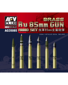 1/35 Russian Ru 85mm Gun Ammo Set (brass) AFV-Club AG35085