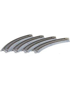 N Unitrack Compact Rails Bocht (20-172), R183 45°, 4st. Kato 20172