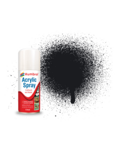 Nr.85 - Kolen Zwart Acrylic Spray, Satijn 150ml Humbrol D6085