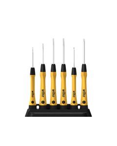 WIHA - FIJNSCHROEVENDRAAIERSET PICOFINISH® ESD SLEUFKOP, PHILLIPS 6-DELIG MET HOUDER Velleman WH43707