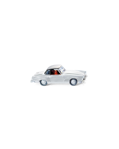 H0 Mercedes-Benz 190 SL softtop, zilver Wiking 079920