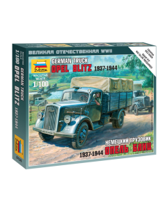 1/100 German Truck "Opel Blitz" (1937-1944), snap fit "Art of Tactic" Zvezda 6126
