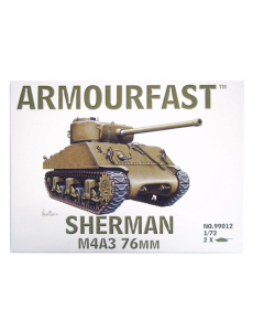 1/72 Sherman M4A3 76mm Tank (2x) HAT 99012