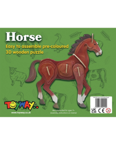 Toyway Paard 3D houten puzzel Emhar TW4210