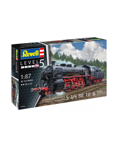 1/87 Model Set Schnellzuglokomotive S3/6 BR18 mit Tende Revell 62168