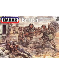 1/72 British Infantry with Tank Crew, WW  I Emhar 7201