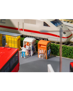 H0 Textielcontainers, 4 stuks Faller 180341