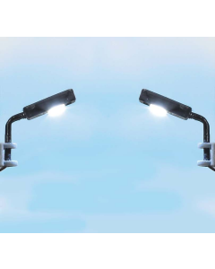 H0/TT Industrie wandlampen LED wit, 2 st. Busch 4152