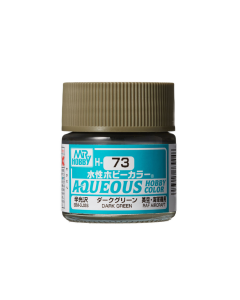 Aqueous Dark Green Semi-Gloss 10ml (A/UK-II) Mr. Hobby H073