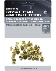 1/35 Rivets for British Tanks AFV-Club AG35020