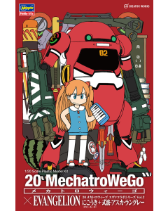 1/20 20 MechatroWeGo x Evangelion Unit-02 + Asuka Langley Hasegawa 52279