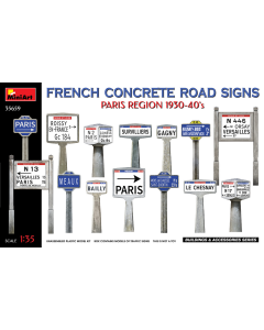 1/35 French Concrete Road Signs 1930-40's MiniArt 35659