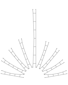 H0 rijdraad 163,5 mm, 5 stuks Viessmann 4137