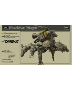 1/20 Maschinen Krieger Space Type Humanoid "Schwarzer Hund" Hasegawa 64123