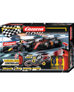 143 GO!!! Startset F1 Formula Free Racing (wireless) - Red Bull Max Verstappen en Ferrari Carlos Sainz Carrera 62581