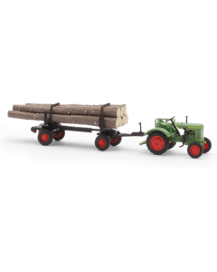H0 Traktor Fendt F 15 met aanhanger Busch 54152