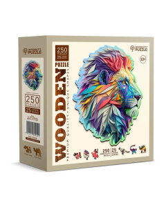 Houten legpuzzel - Moderne leeuw, 250 stukjes Wooden City HE0166L