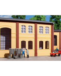 Muur / Wände 2322A + kozijn/fen. A&B, geel/gelb (8 st.) Auhagen 80608
