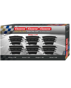 132/24  Bocht R1 30°, 6 stuks Carrera 20577