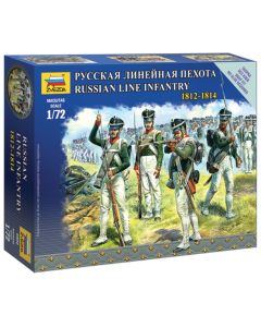 1/72 Russian Line Infantry (1812-1814), snap fit Zvezda 6808