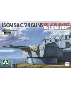 1/35 15cm SK C/28 Guns Battleship Bismarck Bb II/Stb II Turret Takom 2147