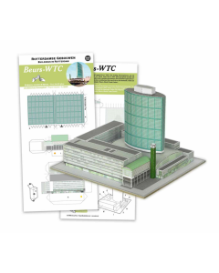 1/1250 Beurs - WTC, Rotterdam (papieren bouwplaat) STRM 01023