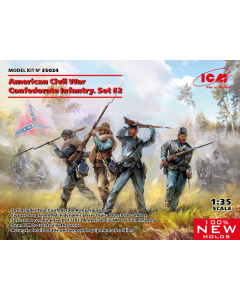 1/35 American Civil War: Confederate Infantry ICM Holding 35024