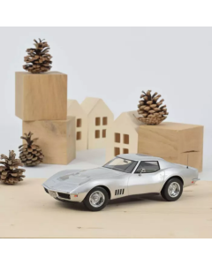 1/18 Chevrolet Corvette Coupe 1969 Silver Norev 189032